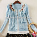 13STC5401 flowers button down women cardigan sweaters